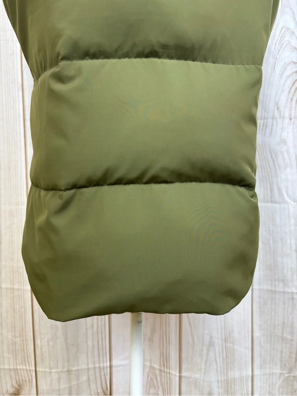 J. Crew Vintage Down Puffer Vest Toggle Rope Closures Preppy Cozy Green Sz Small
